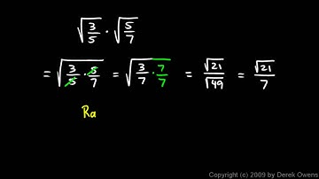 Algebra 1  11.7c - Simplifying Radicals with Fractions