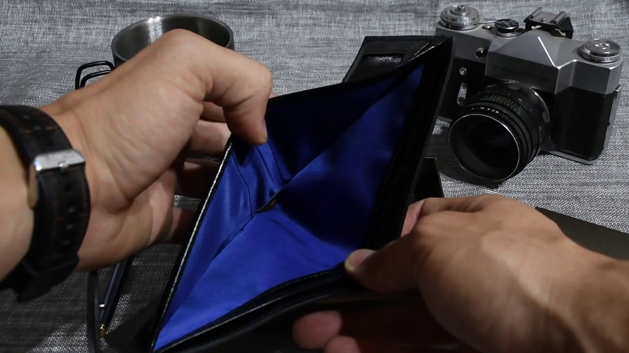 Billetera de cuero de alta Calidad - Color Negro y Broche