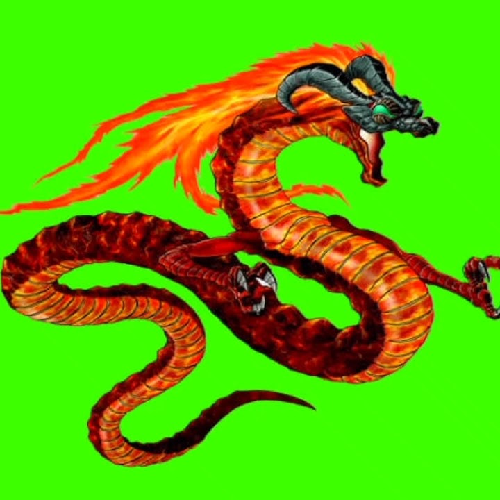 'Epic Red Dragon Animation | Green Screen Effect | 10 Sec Short'