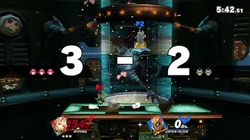 Super Smash Bros. Ultimate 1v1 Pyra / Mythra Vs Captain Falcon (5)