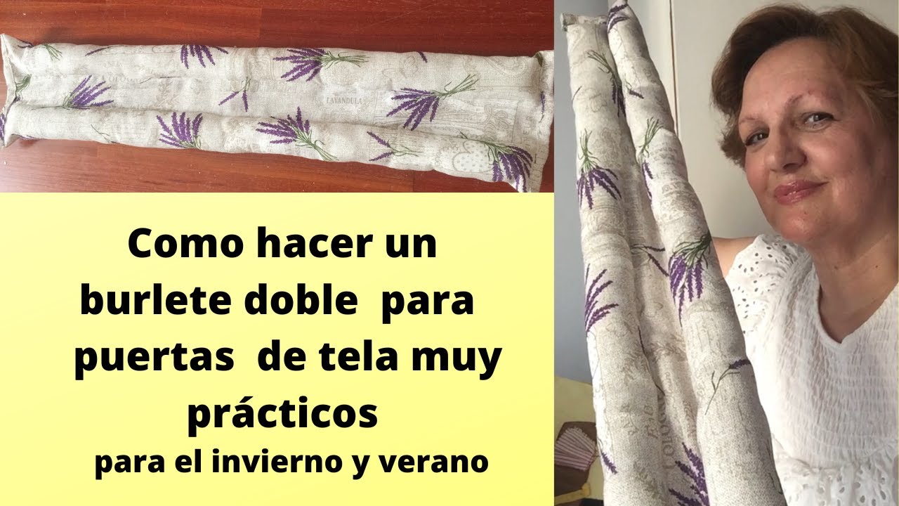 Como hacer Burlete doble para puertas+ Protección contra el frio +