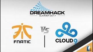 fnatic vs Cloud9 - Group B - BO1 Map @Mirage - DreamHack Open Summer 2017 - CSGO