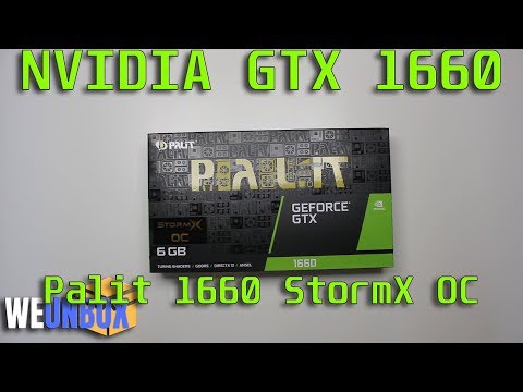 Unboxing NVIDIA GTX 1660 Non-TI GPU - Palit GTX 1660 StormX OC