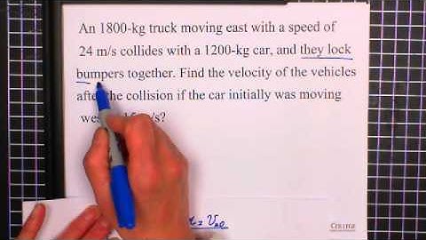 5d. Linear Momentum & Collision: Conservation of Linear Momentum: Completely Inelastic Collision