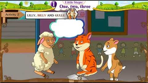 STD 5 English | Little Steps - One, Two, Three Activity 2 | Animated Translation | English Rhymes