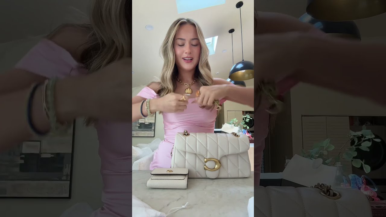 Unbox My New Coach Bag With Me HELP HOW DO YOU PUT ON THE CHARM Unboxing Influencerparty Purse