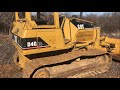 Leveling parking area with a cat D4g dozer