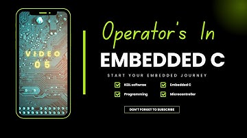 Operators in Embedded C | Learn with examples #embeddedc #trending #8051 #engineering #new