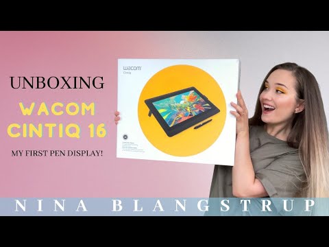 Unboxing WACOM CINTIQ 16 - First Reactions and Testing!