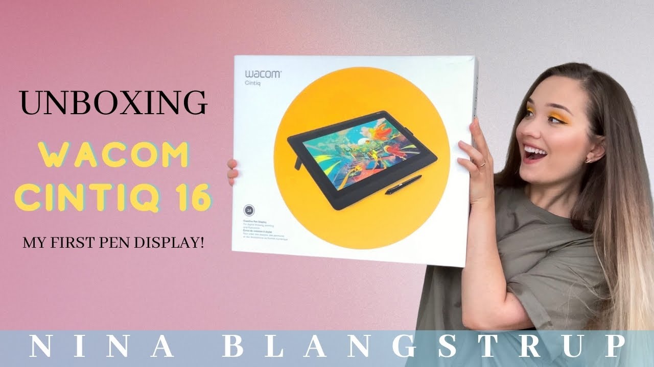 Unboxing WACOM CINTIQ 16 - First Reactions and Testing! - YouTube