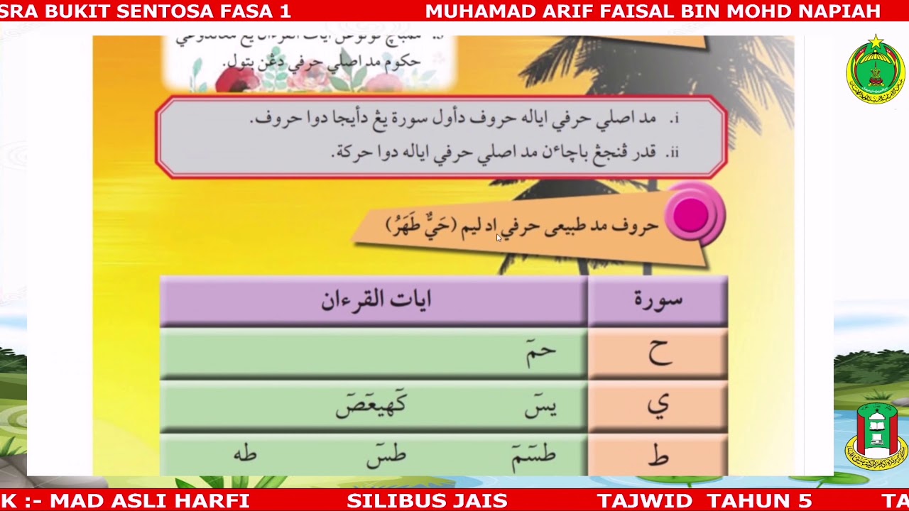 TAJWID TAHUN 5 ( JAIS ) MAD ASLI HARFI YouTube TAJWID TAHUN 5 ( JAIS ) MAD ASLI HARFI YouTube