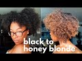 I Colored My Natural Hair Honey Blonde!