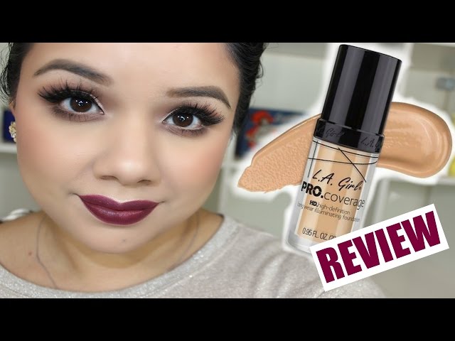 L.A Girl Pro Coverage HD Illuminating Foundation Review