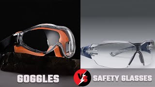 Goggles vs Safety Glasses