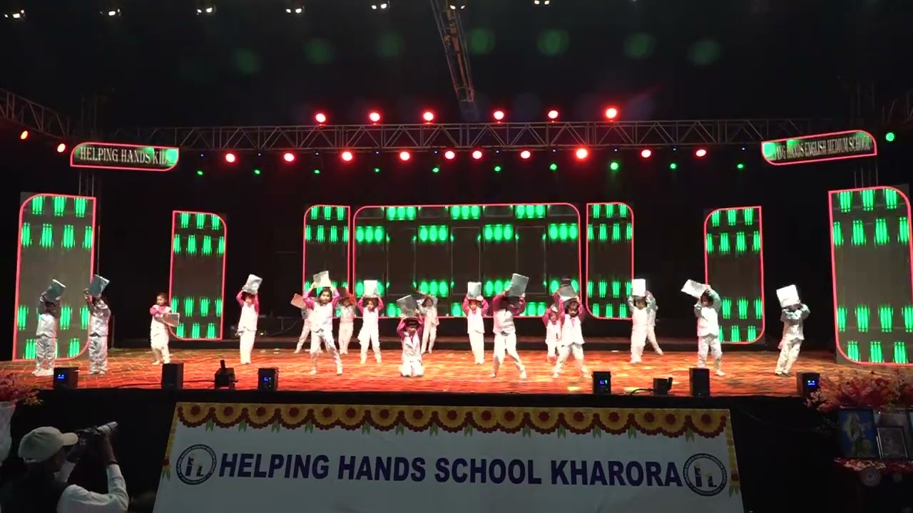 Ratta maar #Helping Hands School #students of class UKG