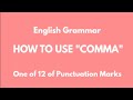 How to Use Comma Correctly | English Grammar Made Easy #CommaRule 