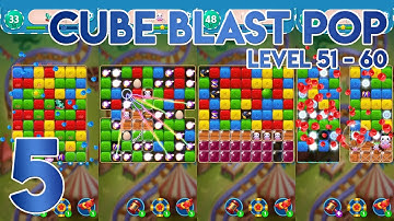 Cube Blast Pop Level 51 to 60 - Gameplay Walkthrough Part 5