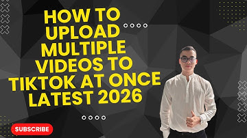How to upload multiple videos to TikTok at once latest 2026