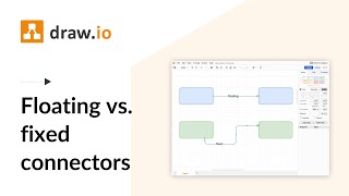 Manage floating and fixed connectors in draw.io