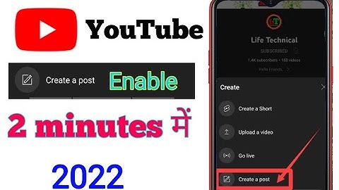Create a post ka option Kaise enable Karen | how to enable create a post option | create a post
