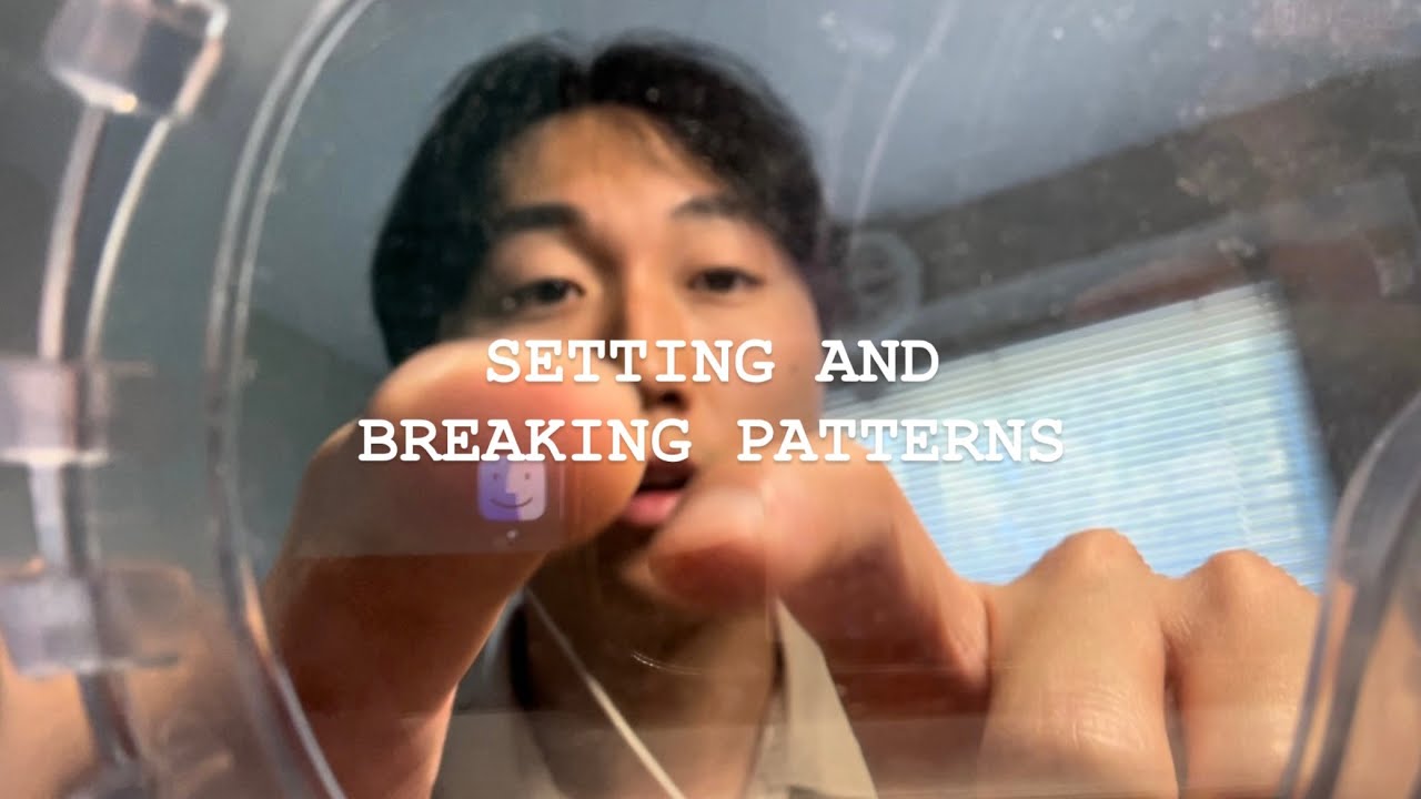 ASMR setting and breaking patterns | tapping & soft spoken