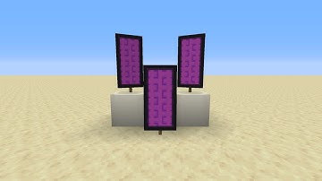 How to make a Nether Portal banner | Minecraft