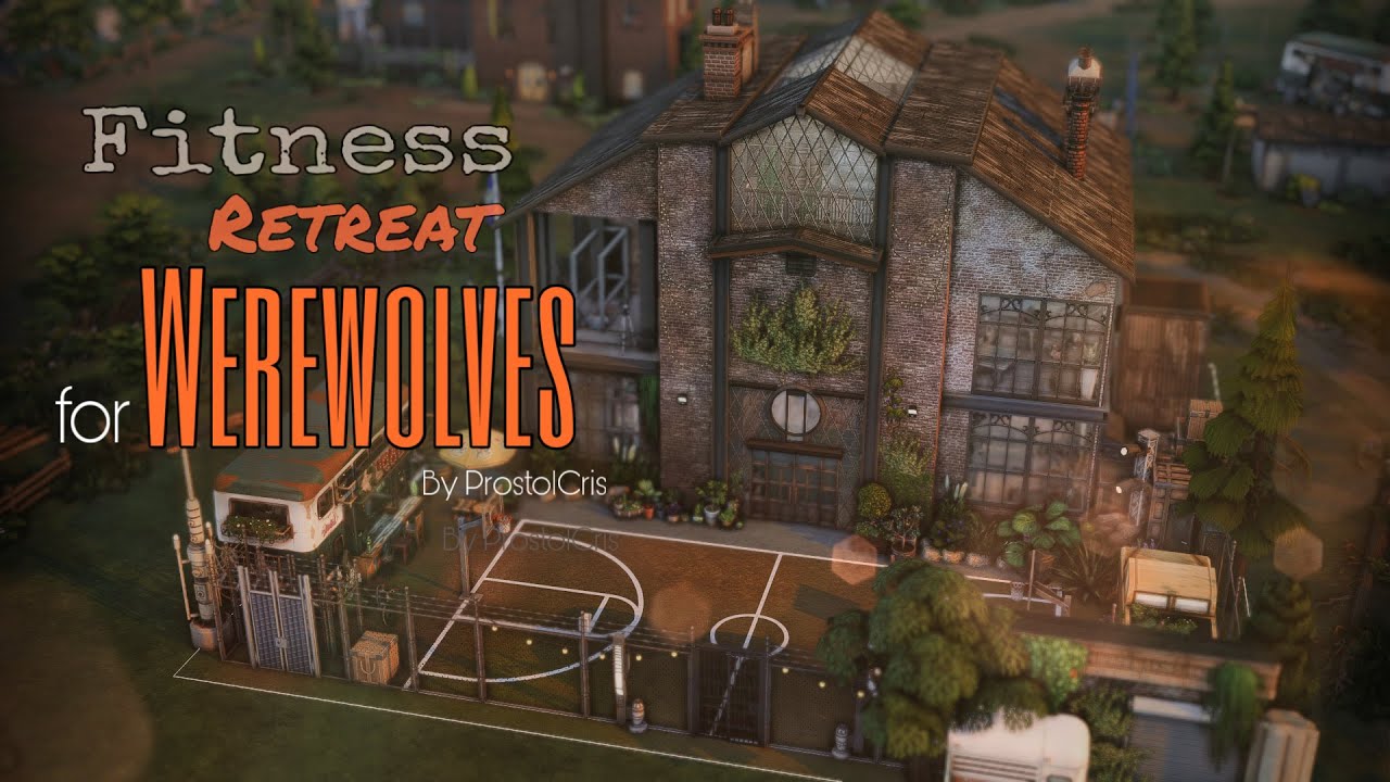 Логово оборотней | Фитнес-ретрит в Мунвуд Милл | Строительство The Sims 4 | No CC | Halloween