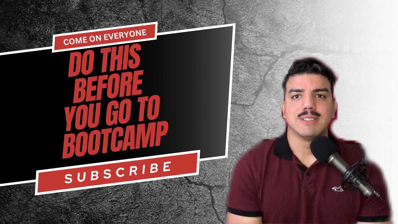 What should I do before I leave to bootcamp? - YouTube