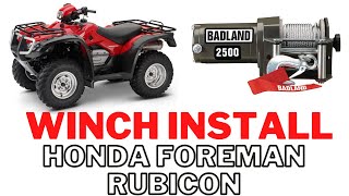 Honda Foreman Rubicon Winch install (Easy) by TopTier Garage 18,482 views 2 years ago 6 minutes, 22 seconds