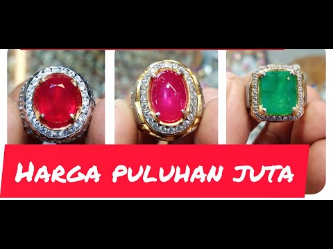 Batu Permata Orange Sapphire Red Ruby Paparaca Ring Perak 925 Handmade + MEMO. 