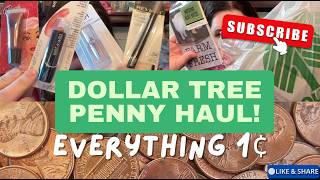 DOLLAR TREE PENNY HAUL!! NEW MUST HAVE PENNY FINDS!! EVERYTHING 1¢ !!