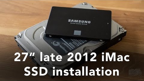 Late 2012 27" iMac harddrive replacement