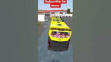 #shorts | Hino AK1J Non AC Bus Mod | BUSSID | entering fuel Station | Android game | 3d graphics