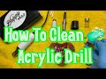 HOW TO CLEAN ACRYLIC DRILL/E-FILE /NAIL FILE #acrylicnails #nailart FT. @MelodySusie Official