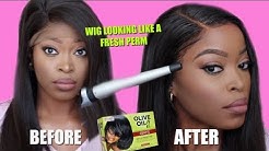 |START TO FINISH| How to Lay Your Lace Frontal Flat & Have it looking like a FRESH PERM: WOW AFRICAN