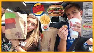 LETTING DRIVE THRU EMPLOYEES DECIDE WHAT WE EAT FOR $30!