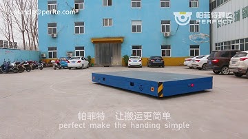 20T Industrial Motorized Battery Trackless Transfer Trolleys with Wireless Remote Control