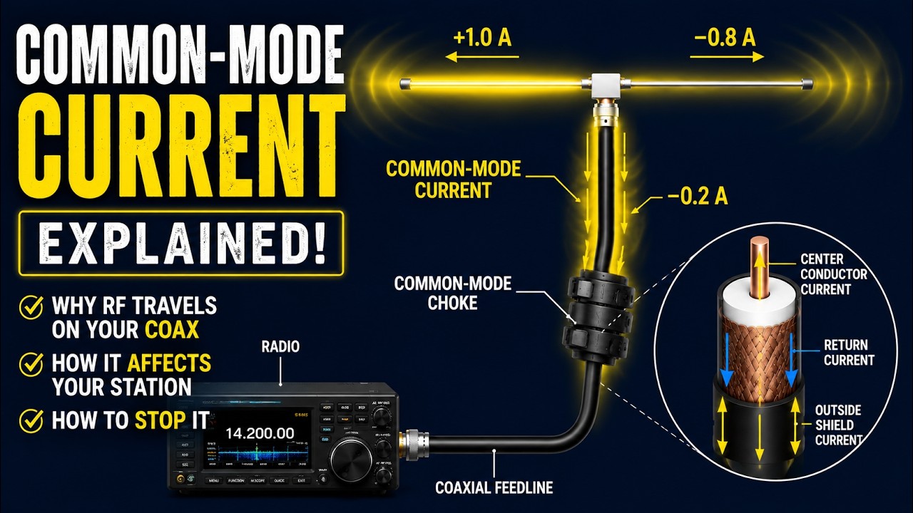 Common-Mode Current Explained: Why RF Travels on Your Coax