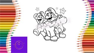 Super Mario and Luigi coloring pages #coloringpages