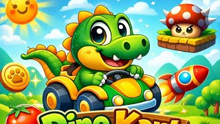 Cute Dino Car Race Game 🦖🚗 | Level 1 Gameplay | Kids Fun Racing Game cartoon game  screenshot 3