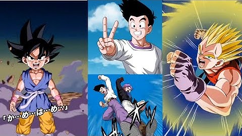 *New Super Saiyan Goku & Vegeta GT SA and SSJ4 Active Skill Animations* +Goten, Gohan, & Trunks GT!!