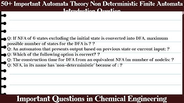 MCQ Questions Automata Theory Non Deterministic Finite Automata Introduction with Answers