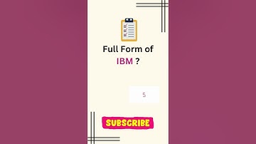 Full form of IBM ll IBM ka full form ll International Business Machines