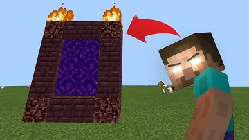 How To Make a Portal to the Herobrine Dimension in MCPE (Minecraft PE)