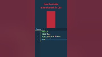 How to make a simple Bookmark in CSS 📖 #Shorts