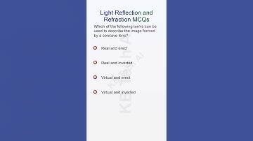 TOP 50 MCQ Light Reflection and Refraction 28