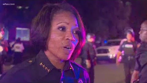 Dallas Police Chief Renee Hall on dispersing the c...