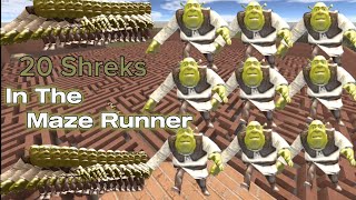 Garry's Mod Maze Runner - 20 Shreks