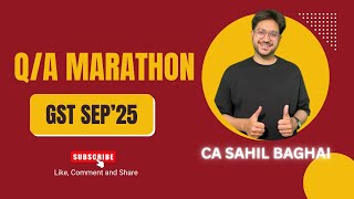 CA Inter GST Marathon | Full Syllabus Q/A Revision Part 2 | Sep 2025 | Exam-Oriented Session