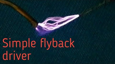 Diy high voltage flyback driver